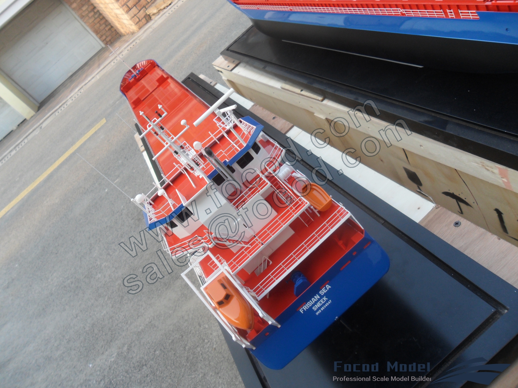 custom made model of 118m General Cargo vessel